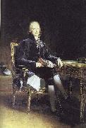 Francois Pascal Simon Gerard Portrait of French stateman Charles Maurice Talleyrand-Perigord oil painting artist